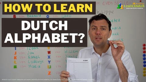 How to learn Dutch alphabet